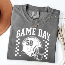 Football Season Game Day Custom Number T-Shirt