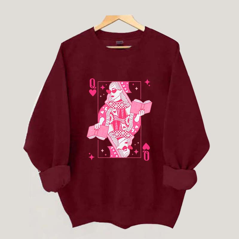 Retro Bookish Queen Sweatshirt