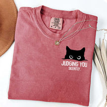 Judging You Silently Cat T-Shirt