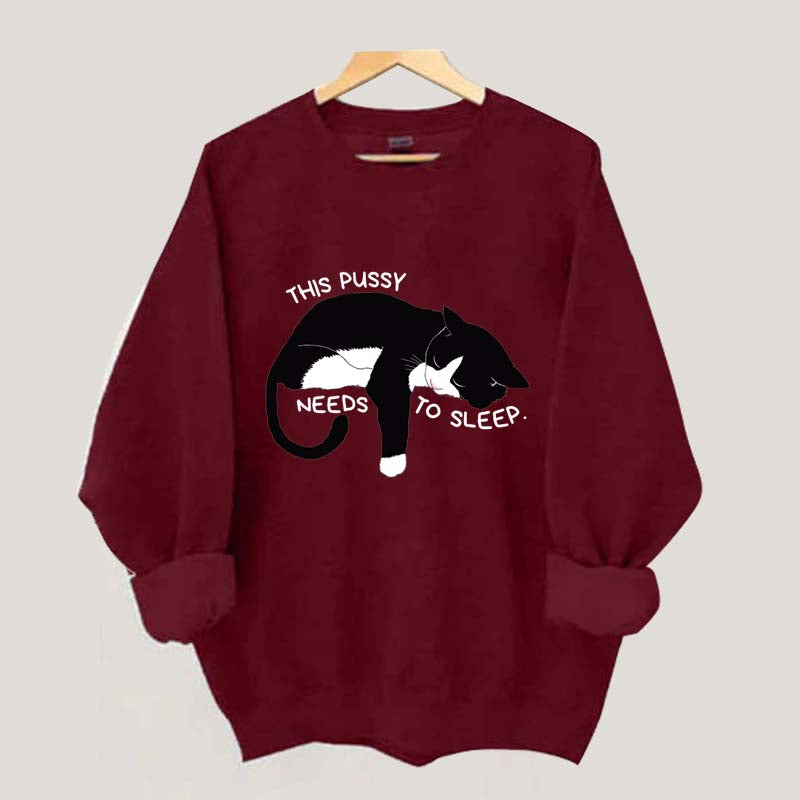 This Cat Needs To Sleep Sweatshirt