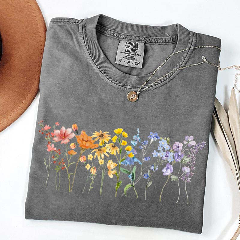 Wildflower LGBT Rainbow Floral T-Shirt