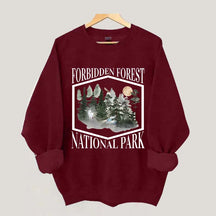 Retro Funny Forbidden Forest National Park Wizarding World Sweatshirt