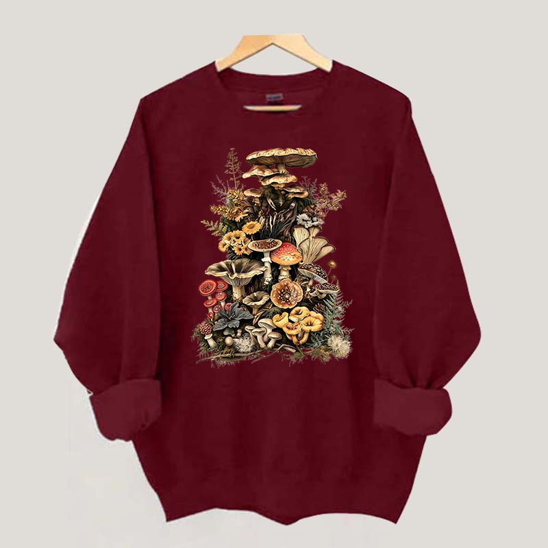 Retro Goblincore Mushroom Dark Cottagecore Sweatshirt