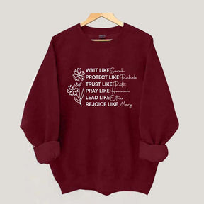 Floral Women Of The Bible Sweatshirt