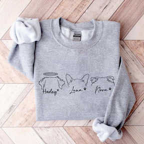 Custom Dog and Cat Ears Sweatshirt