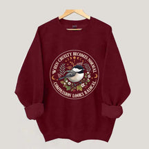 Radical Compassion Floral Bird Sweatshirt