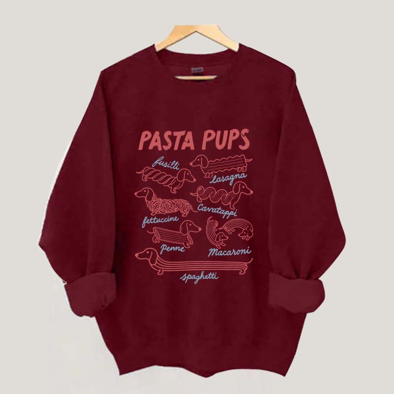 Comfort Colors Pasta Pups Dog Sweatshirt