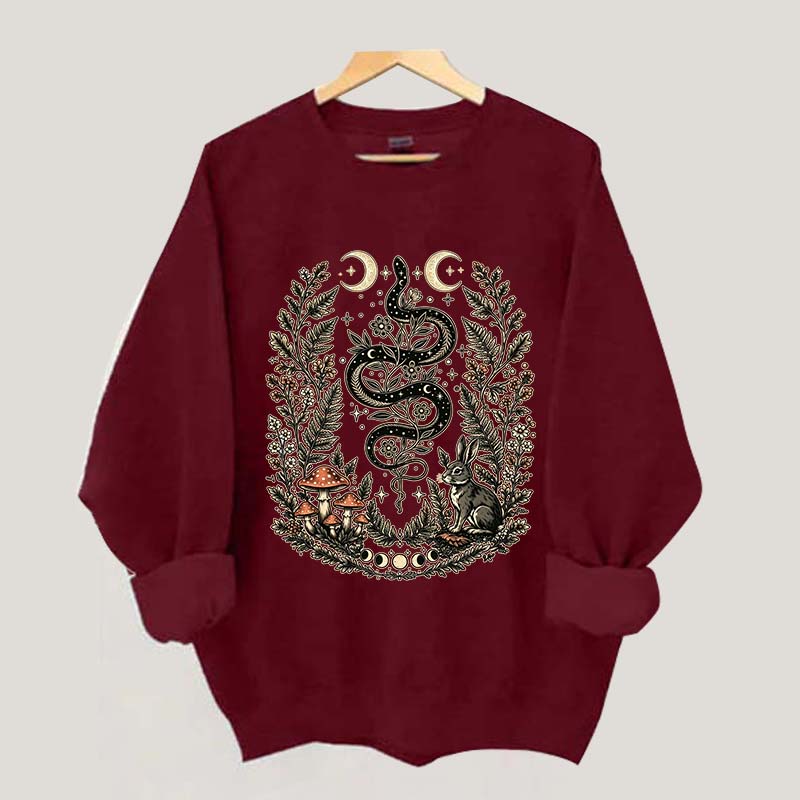 Celestial Floral Celestial Floral Snake Moon Sweatshirt