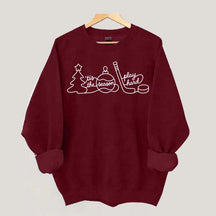 Hockey Mom Tis The Season Christmas Sweatshirt