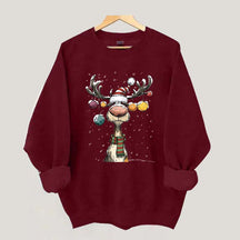 Cute Christmas Vintage Reindeer Sweatshirt