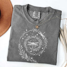 Cute Wildflowers Dragonfly Nature T-Shirt