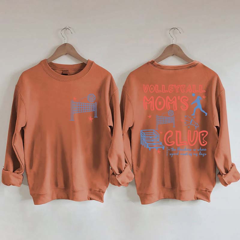 Funny Volleyball Moms Club Sweatshirt