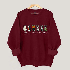 Spooky Boston Terrier Halloween Sweatshirt