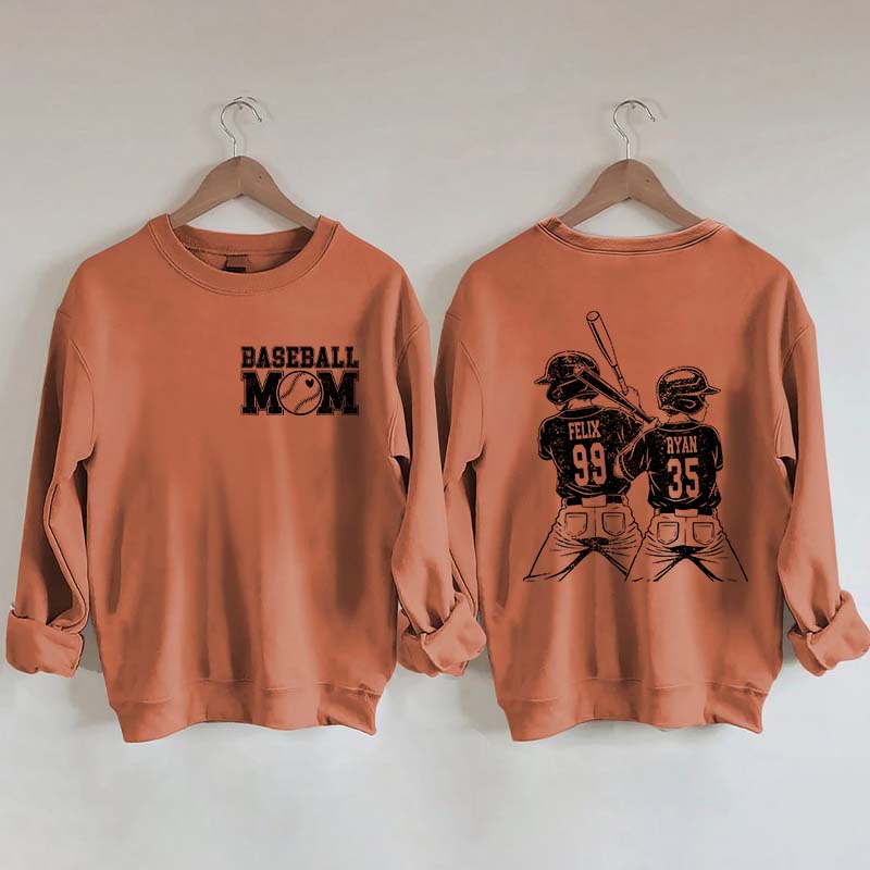 Customized Baseball Mom Sweatshirt