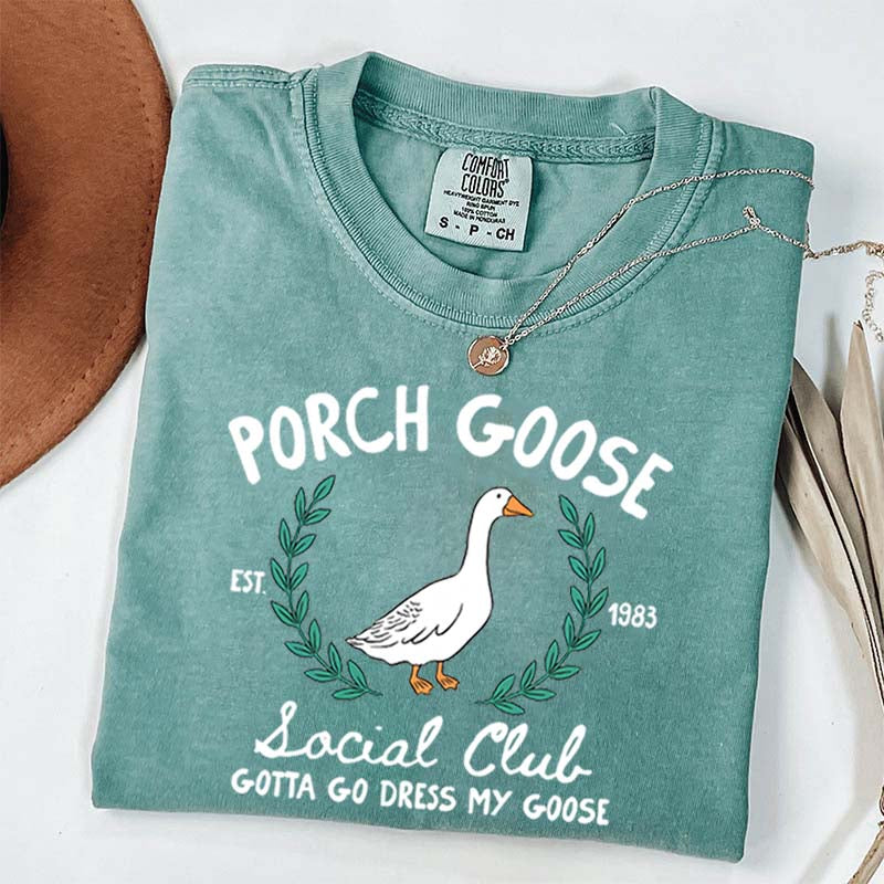 Porch Goose Social Club Est 1983 T-Shirt