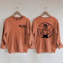 Personalized Volleyball Mom Name & Number Sweatshirt