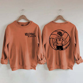 Personalized Volleyball Mom Name & Number Sweatshirt