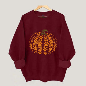 Paw Pumpkin Halloween Dog Sweatshirt