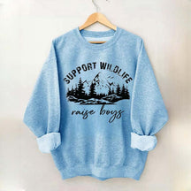 Support Wildlife Raise Boys Sweatshirt