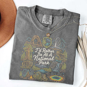 National Park Adventure Camping Girl T-Shirt