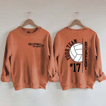 Personalized Team Spirit Volleyball Sweatshirt