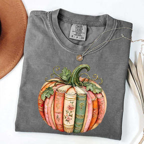 Comfort Colors Pumpkin Book Lover T-Shirt