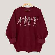 Minimalist Dancing Skeleton Sweatshirt