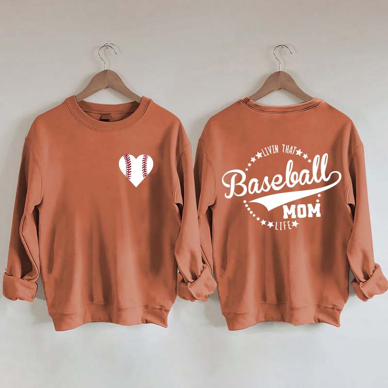 Heart & Baseball Sweatshirt
