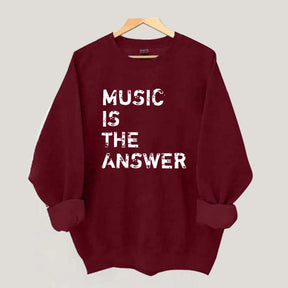 Retro Music is the Answer Sweatshirt