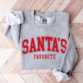 Funny Santas Favorite Christmas Sweatshirt
