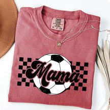 Checkered Mama Soccer Mama T-Shirt
