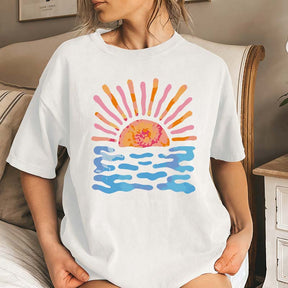 Summer Sun Rays Waves T-Shirt