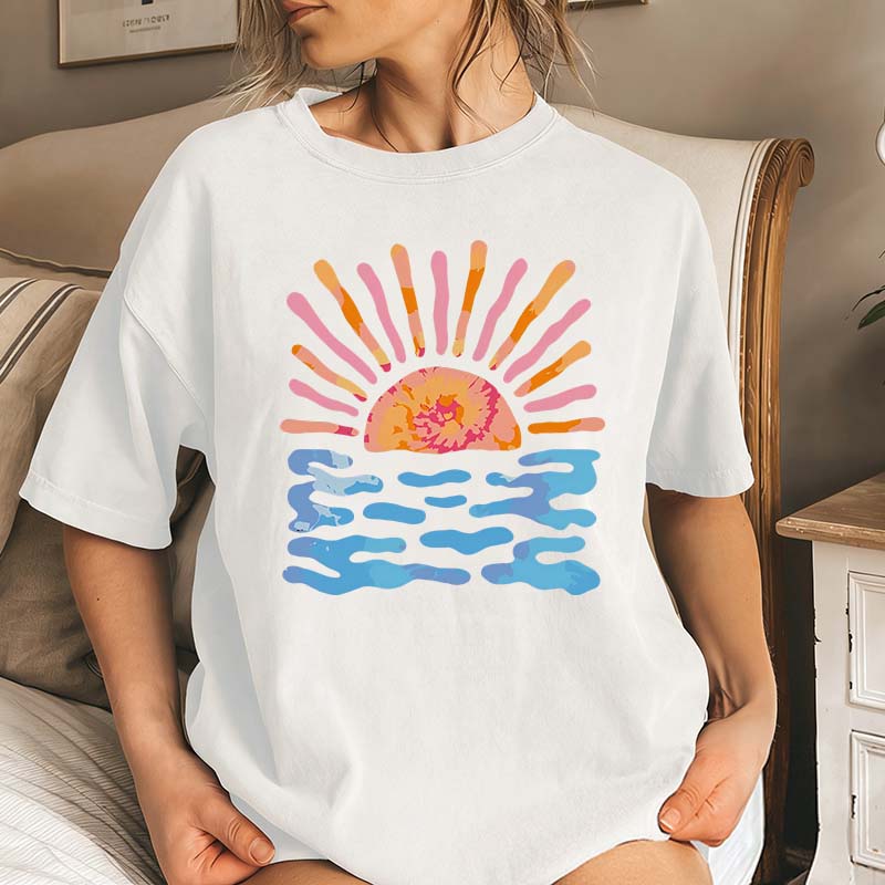 Summer Sun Rays Waves T-Shirt