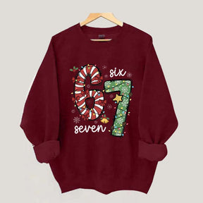 67 Christmas Lights Red Green Xmas Sweatshirt