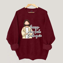 Guess Who's Back  Easter Religious Sweatshirt