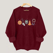 PE Teacher Doodle Character Sweatshirt
