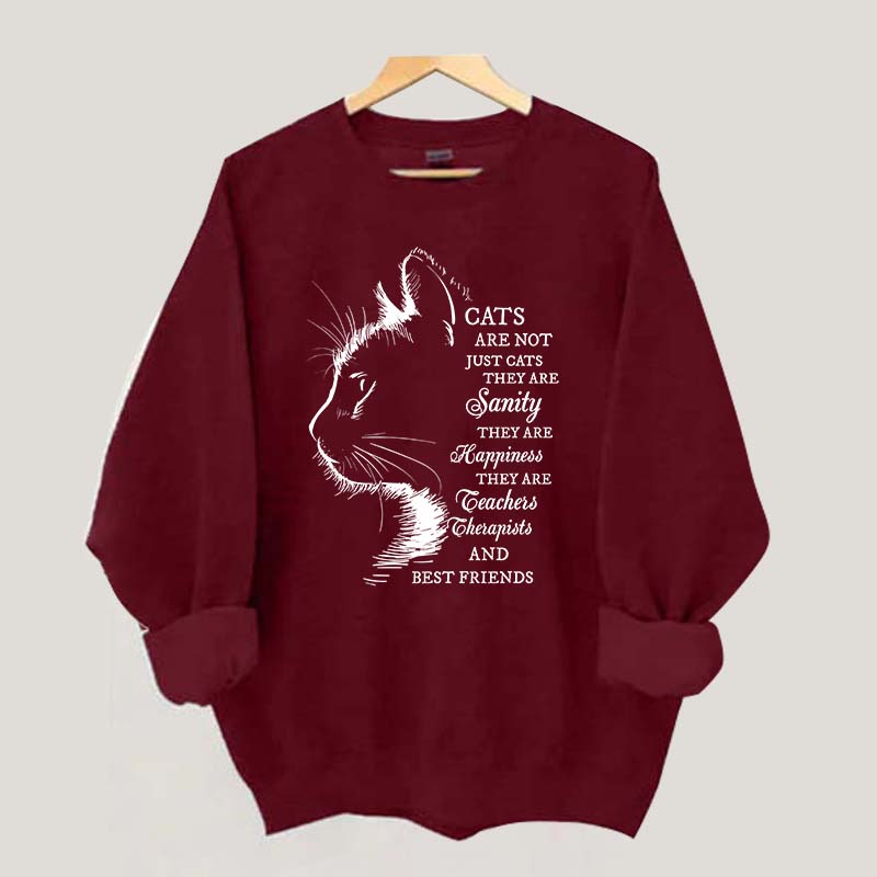 Inspirational Cat Quote Lover Sweatshirt
