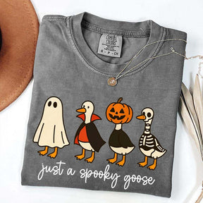 Cute Just a Spooky Goose Halloween T-Shirt