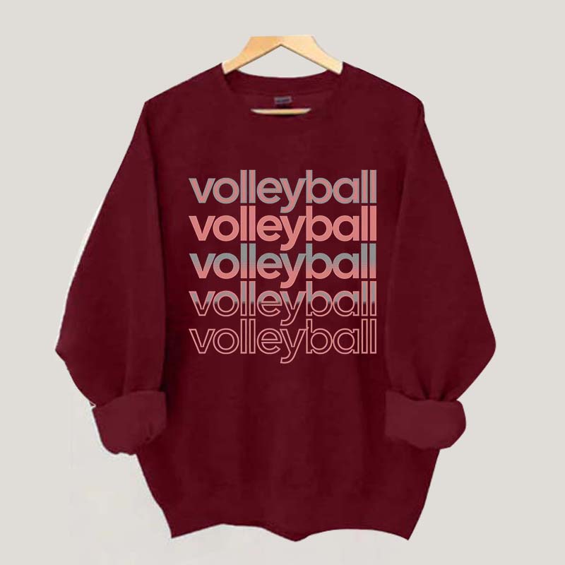 Cute Volleyball Retro Sweatshirt