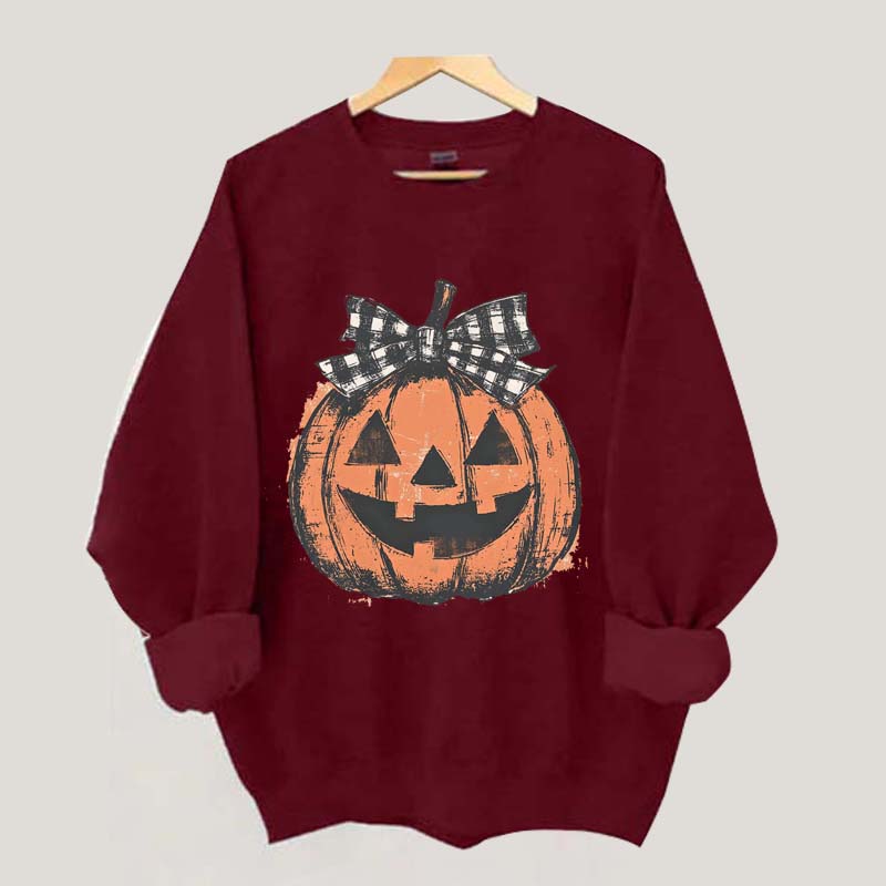 Preppy Jack o Lantern Sweatshirt