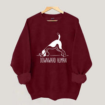 Downward Human Dog Yoga Sweatshirt