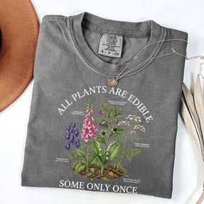 Dark Academia All Plants Are Edible Some Only Once Cute T-Shirt