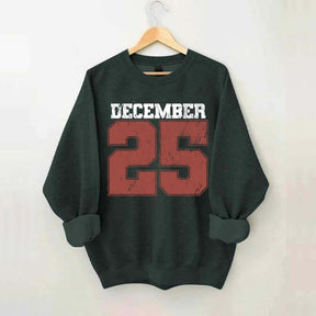 Retro December 25 Christmas Sweatshirt