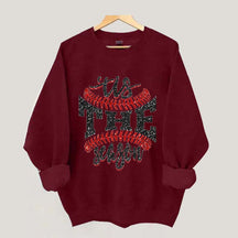 Tis The Season Baseball Sports Game Day Sweatshirt
