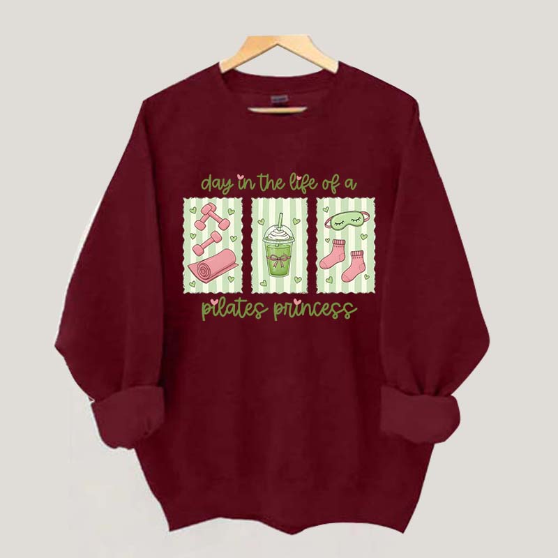 Pilates Princess Preppy Fitness Girl Sweatshirt