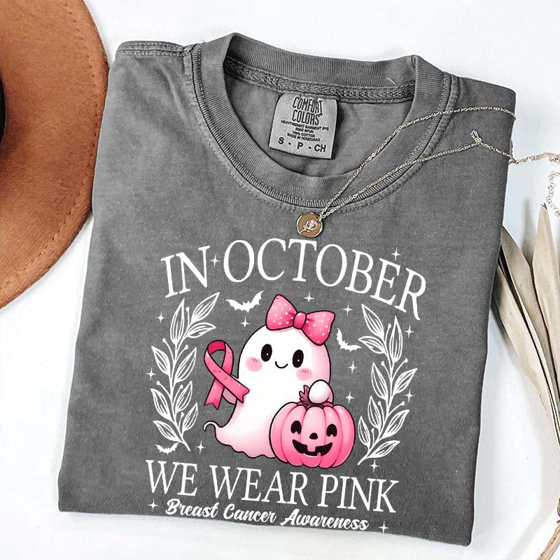 In October We Wear Pink Ghost T-Shirt