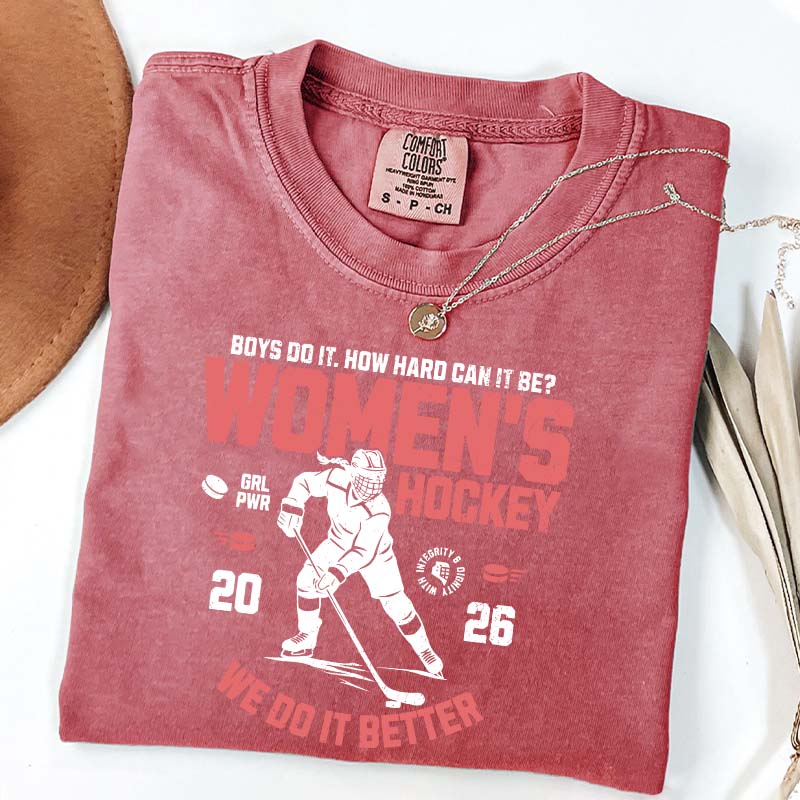 Hockey Lover Merch Feminist T-Shirt