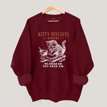 Sourdough Bread Kitty Biscuit Sweatshirt
