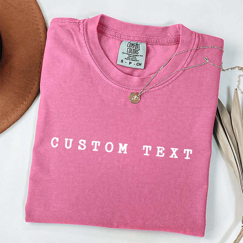 Customizable Vintage Lettering T-Shirt
