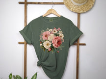 Boho Wildflowers Cottagecore Shirt Floral T-Shirt